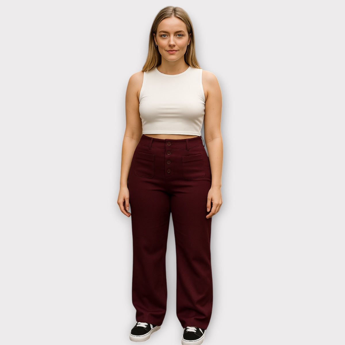 Sara | Pantalones ajustados de talle alto