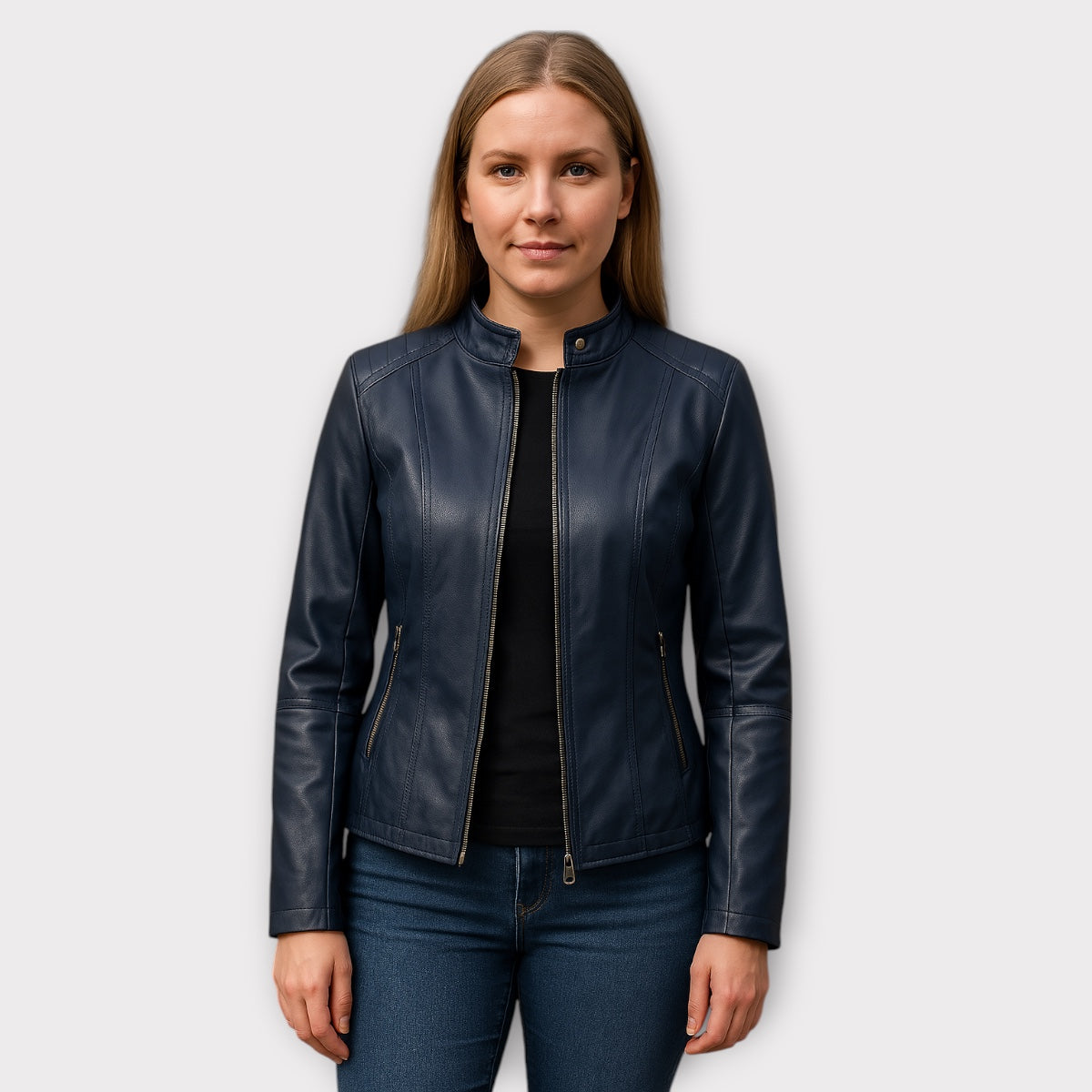 Loretta | Chaqueta casual de cuero