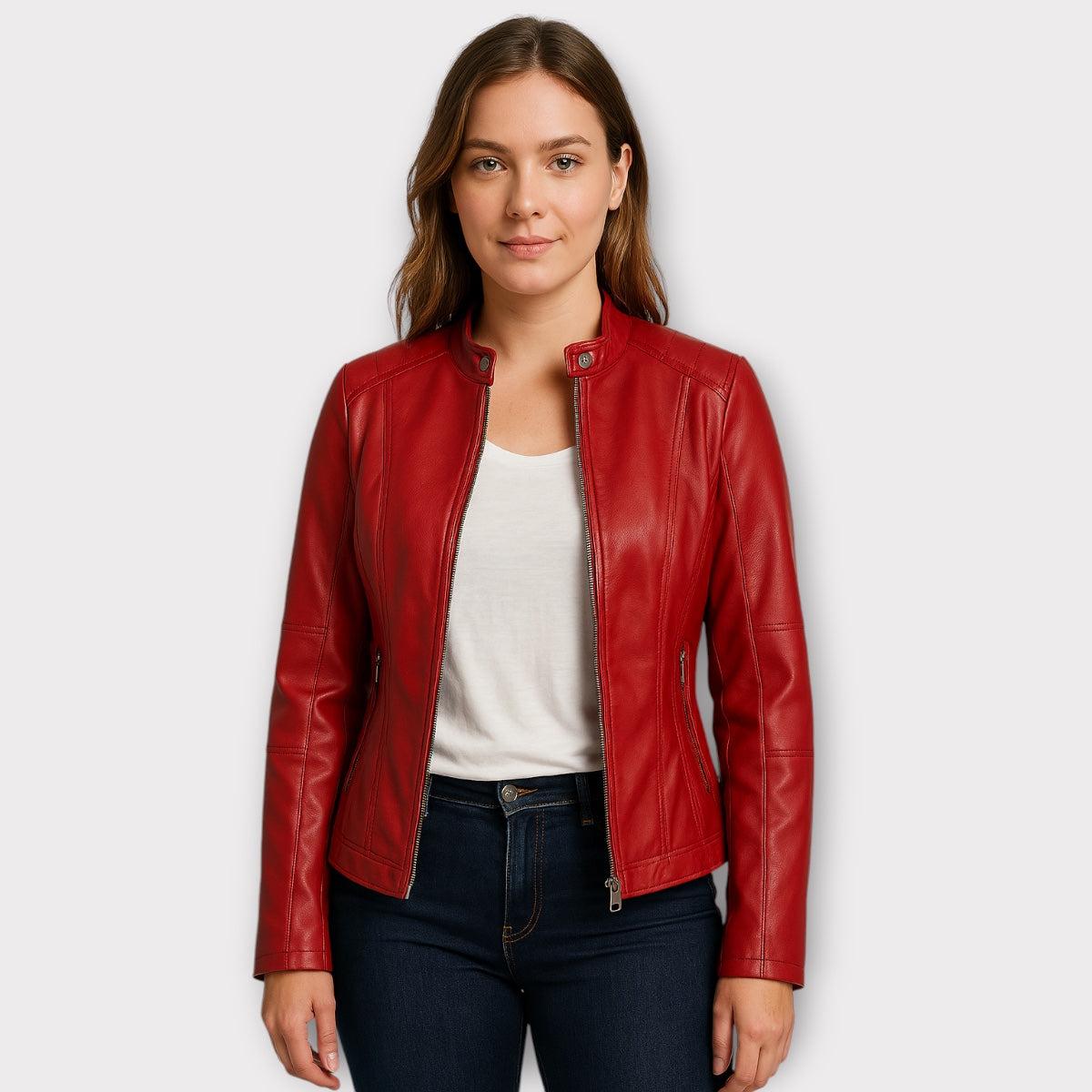 Loretta | Chaqueta casual de cuero