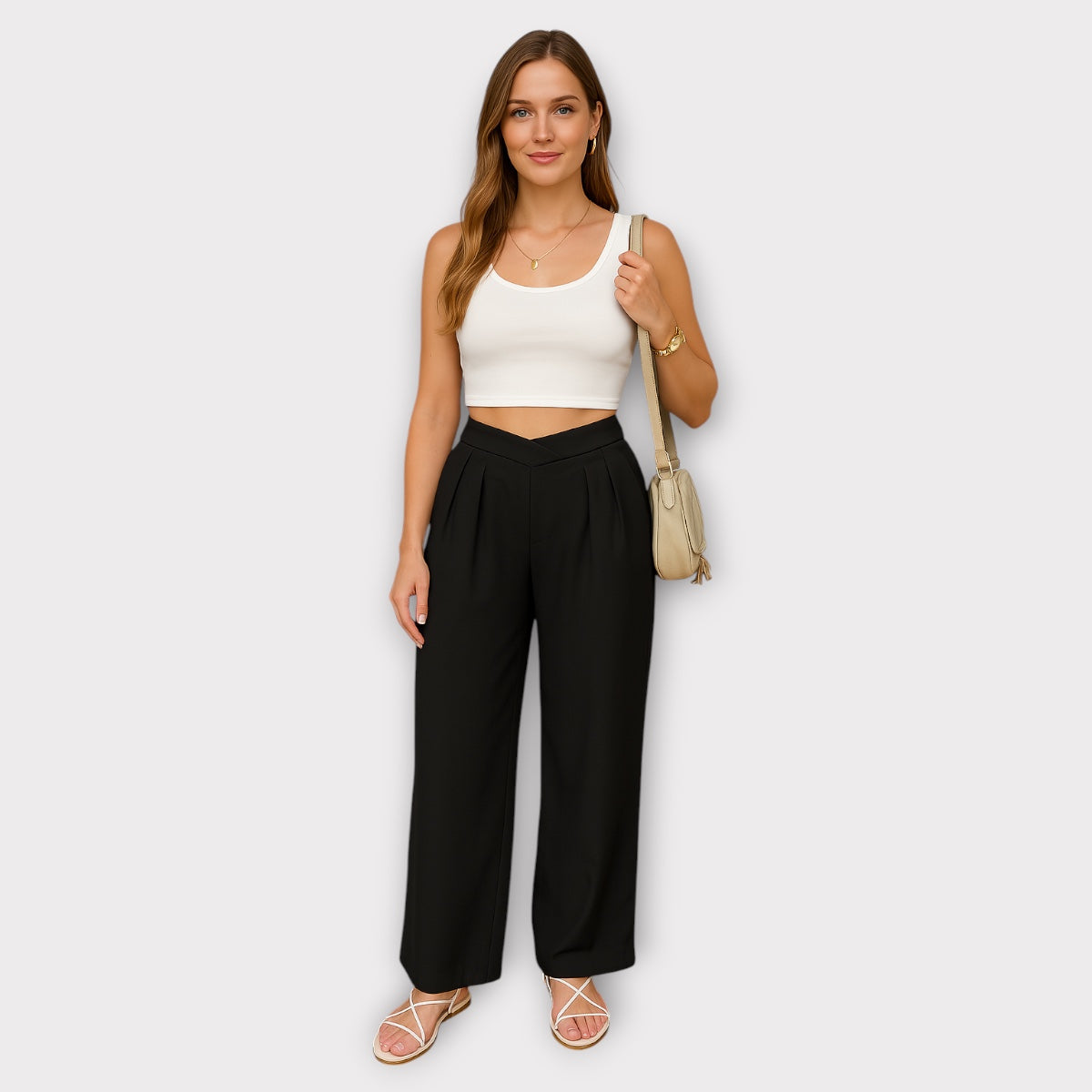 Alicia | Pantalones de Pierna Recta